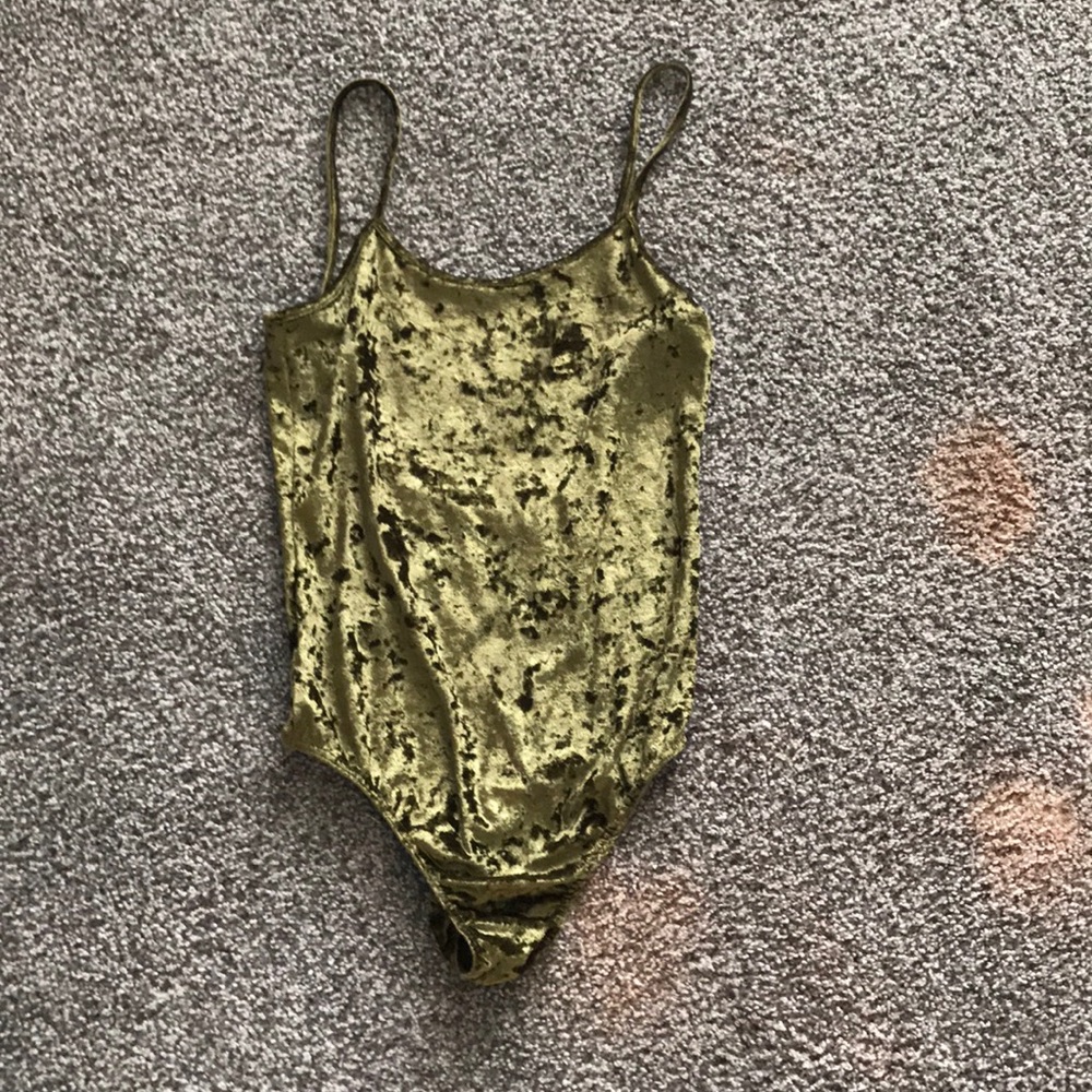 Velvet bodysuit